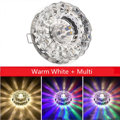 Lampe LED de Plafond en Cristal – 3W, 5W ou 10W – Éclairage Moderne