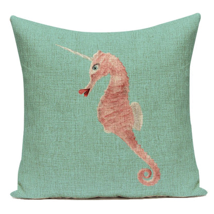 Housse de Coussin Décorative Animaux 🐱🦩 | Motifs Cartoon – Canapé, Chambre &amp; Voiture