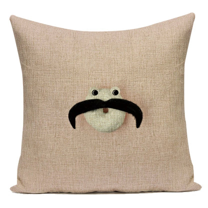 Housse de Coussin Décorative Animaux 🐱🦩 | Motifs Cartoon – Canapé, Chambre &amp; Voiture