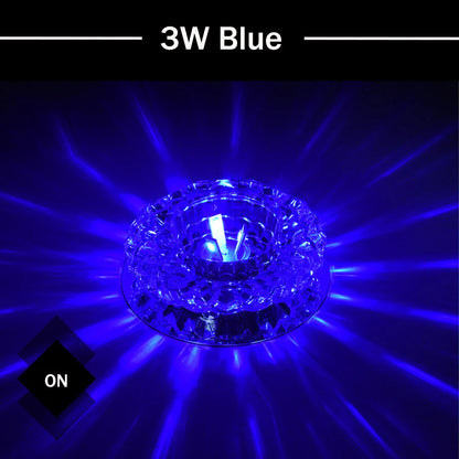 Lampe LED de Plafond en Cristal – 3W, 5W ou 10W – Éclairage Moderne