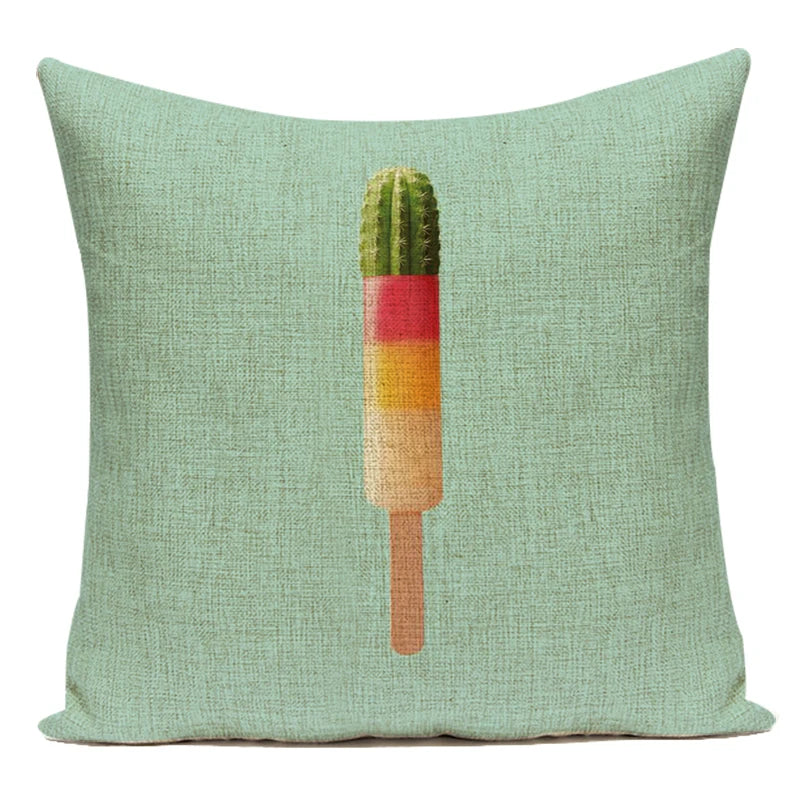 Housse de Coussin Décorative Animaux 🐱🦩 | Motifs Cartoon – Canapé, Chambre &amp; Voiture