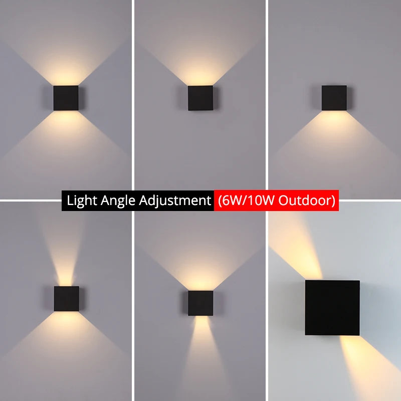 Lampe murale LED IP65 – Design minimaliste pour intérieur &amp; extérieur