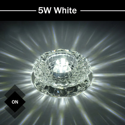 Lampe LED de Plafond en Cristal – 3W, 5W ou 10W – Éclairage Moderne