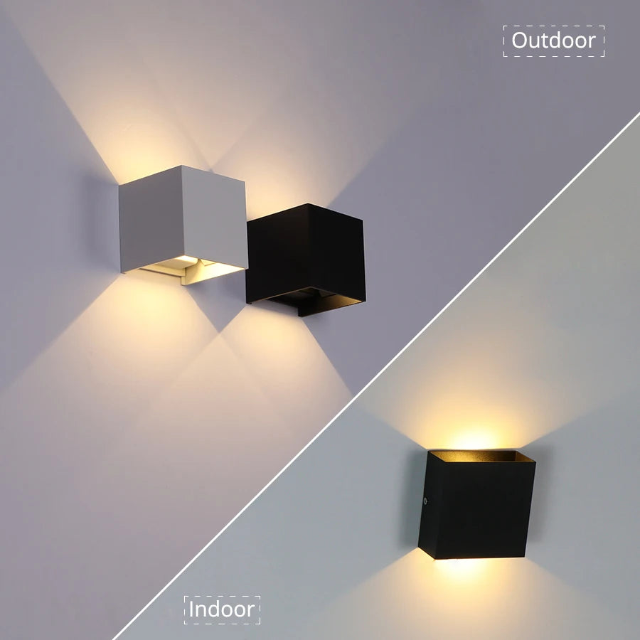 Lampe murale LED IP65 – Design minimaliste pour intérieur &amp; extérieur