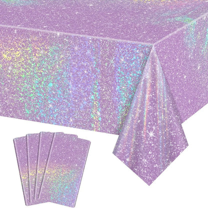 Nappe Jetable Holographique 🌈 | Film Aluminium Laser Arc-en-Ciel – Anniversaire &amp; Fêtes