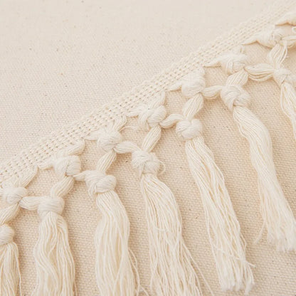 Housse de Coussin Boho Marocaine 🌿 | Touffetée &amp; Pompons – 2 Tailles – Déco Canapé