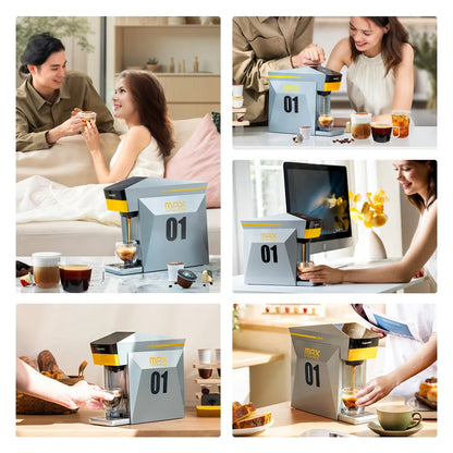 Machine à Café Capsules 4-en-1 Capadeli – Compatible Nespresso, DG, K-Cup &amp; Café Moulu
