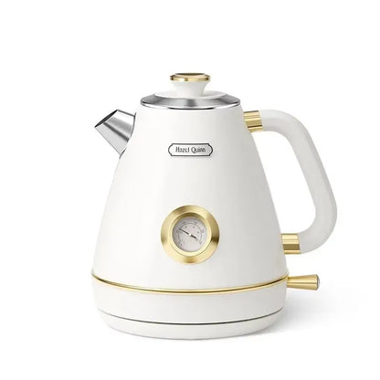 Bouilloire Rétro Électrique 1.8L – Inox 304, Thermomètre, Anti-Calcaire