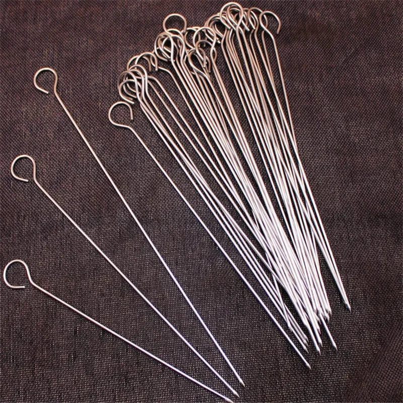 Brochettes Inox Premium – Anti‑adhésives, Résistantes à la Chaleur, BBQ &amp; Cuisine