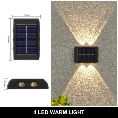 Lampe Murale Solaire LED Étanche – 4 à 16 LED – Éclairage Extérieur