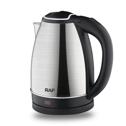 Bouilloire Électrique Inox 2L – 1500W, Thermostat, Sifflet | Thé &amp; Café