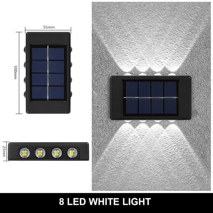 Lampe Murale Solaire LED Étanche – 4 à 16 LED – Éclairage Extérieur