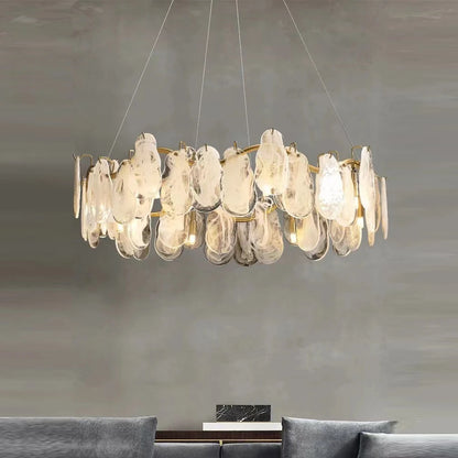 Lustre Suspendu Verre Fumé | Lampe LED Moderne