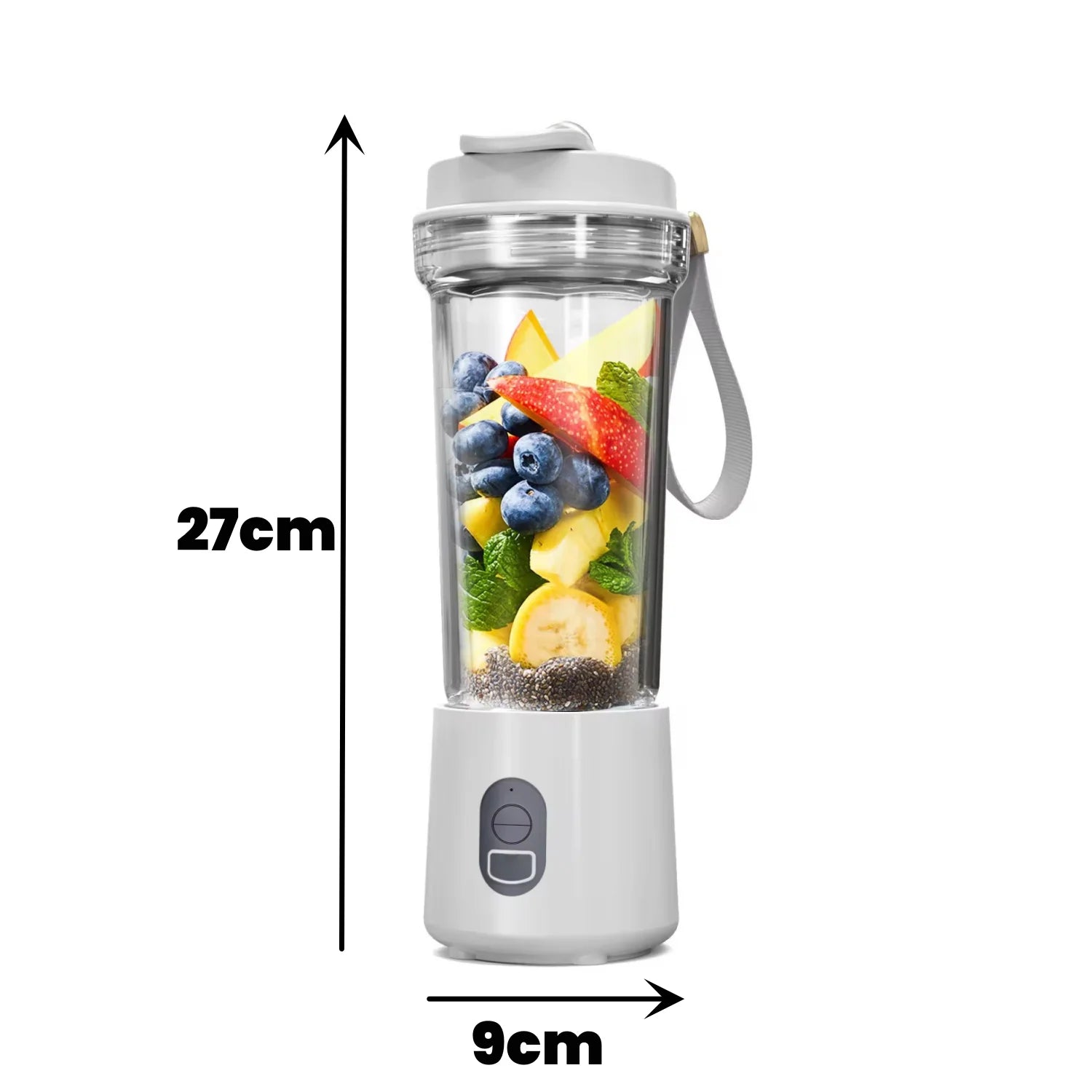Blender Portable Mixeur Électrique – Smoothies &amp; Jus | Bouteille 500ml 4000mAh 180W