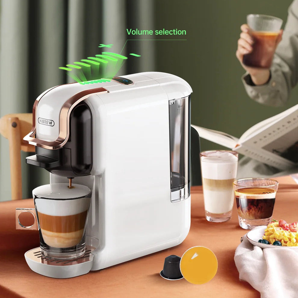 HiBREW 5-in-1 Multi-Capsule Coffee Machine – Hot &amp; Cold, 20 Bar, Espresso &amp; Cappuccino