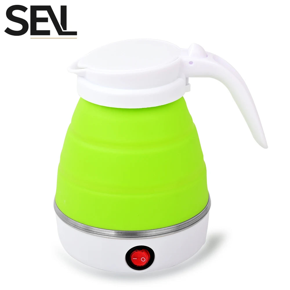 Bouilloire Électrique Pliable 0,6L – Portable, Voyage &amp; Maison, Silicone Haute Résistance