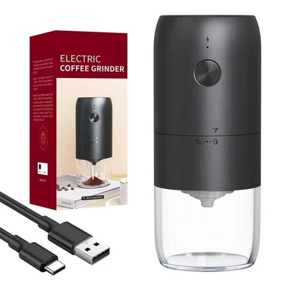 Moulin à Café Électrique Portable – Recharge USB‑C, Broyeur Grains &amp; Épices, 150W