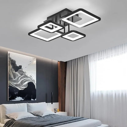 Plafonnier LED 54W avec Télécommande – Lumière Tricolore Dimmable – Salon, Chambre &amp; Cuisine