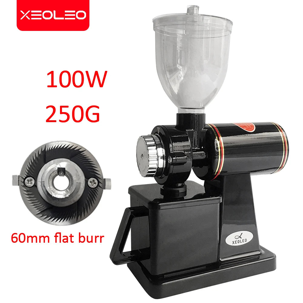 Xeoleo 600N Electric Coffee Grinder - Flat Burr, 100W, Professional Grinder