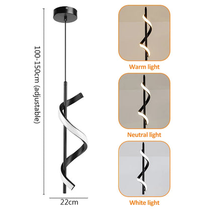 Suspension LED Industrielle Noire – Luminaire Pendentif Métal | Modern Pendant Light