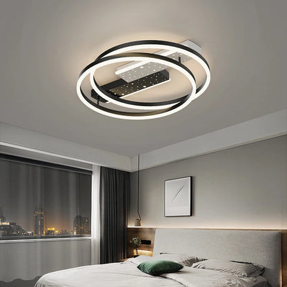 Plafonnier LED Acrylique Style Nordique – Dimmable Tricolore – Rond, Carré ou Rectangle – Salon &amp; Chambre
