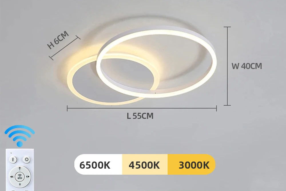 Lustre Ceiling Chandelier Dimmable Ceiling Lamp LED Pendant Light Decoration Lamps for Living Study Room Bedroom Indoor Lighting