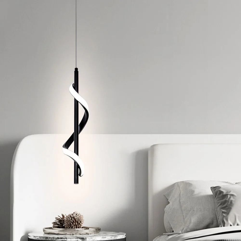 Suspension LED Industrielle Noire – Luminaire Pendentif Métal | Modern Pendant Light