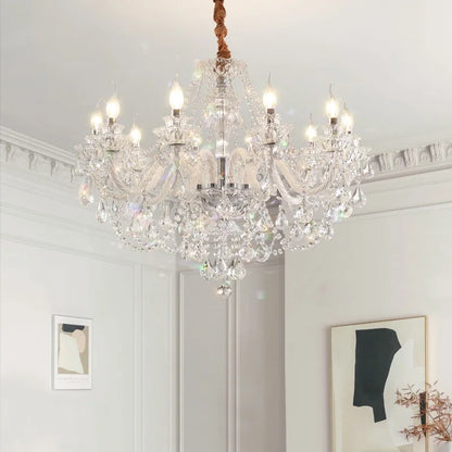 Lustre Cristal Français E14 – Suspension &amp; Applique Murale, 6 à 18 Lumières | French Crystal Chandelier