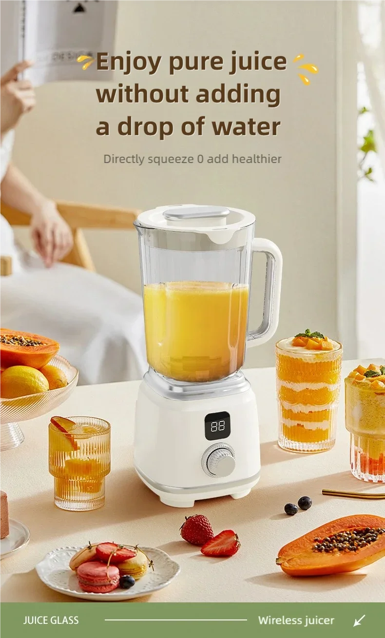 Extracteur de Jus Multifonction 10 Lames – Blender &amp; Broyeur Glace, Haut Rendement
