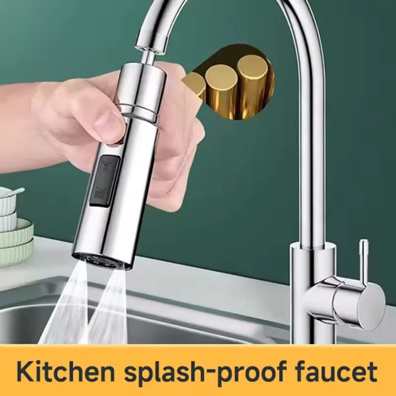 Aérateur Robinet 3 Modes 💧 | Rallonge Filtre Anti-Éclaboussures – Universel Cuisine &amp; Salle de Bain