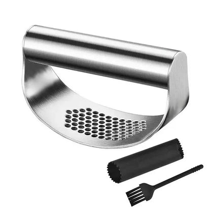 Presse-Ail Inox Premium – Manuel, Ergonomique &amp; Facile à Nettoyer