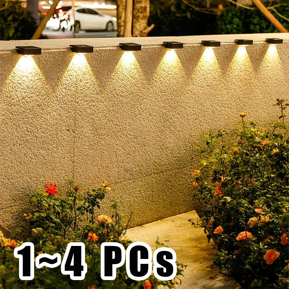 Lampes Solaires LED pour Escalier &amp; Jardin – Lot de 1 à 8 pcs