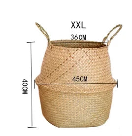 Panier en Osier Tressé 🧵 | Rangement &amp; Déco – Cache-Pot, Jouets, Salle de Bain