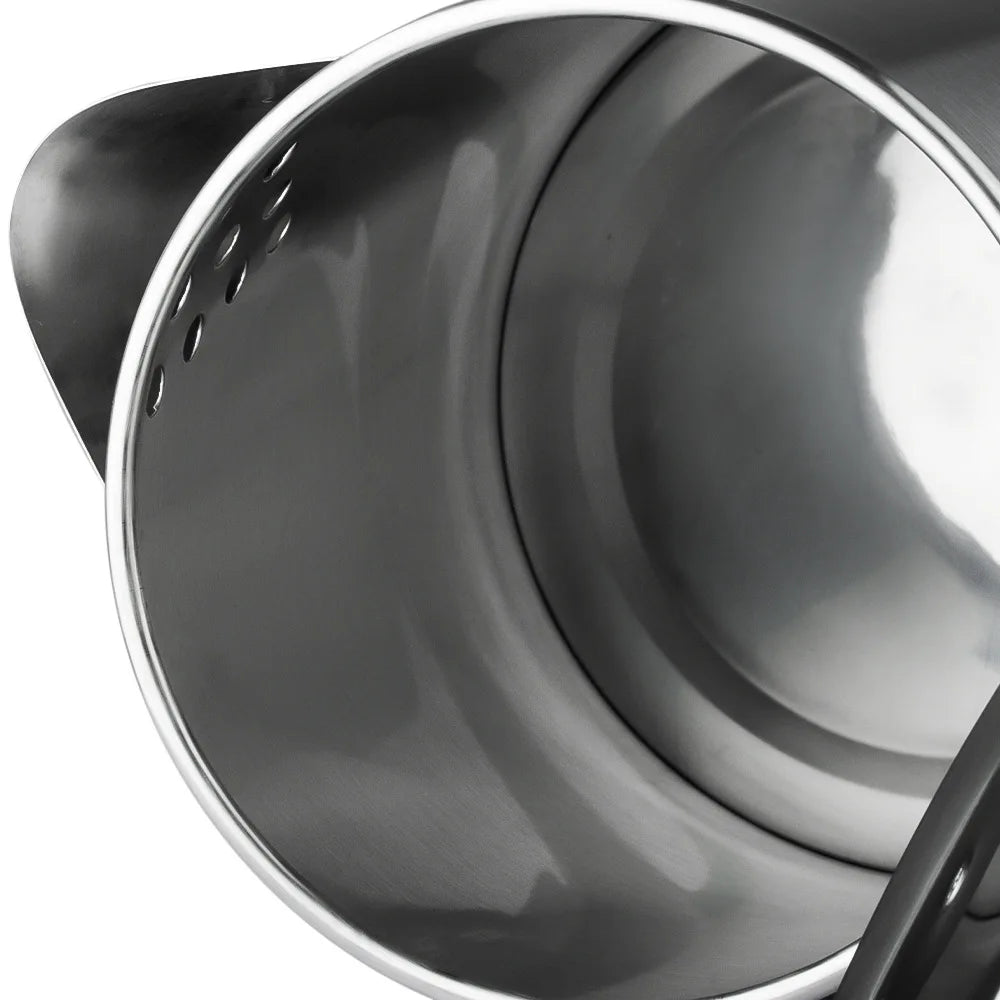 Bouilloire Électrique Inox 2L – 1500W, Thermostat, Sifflet | Thé &amp; Café