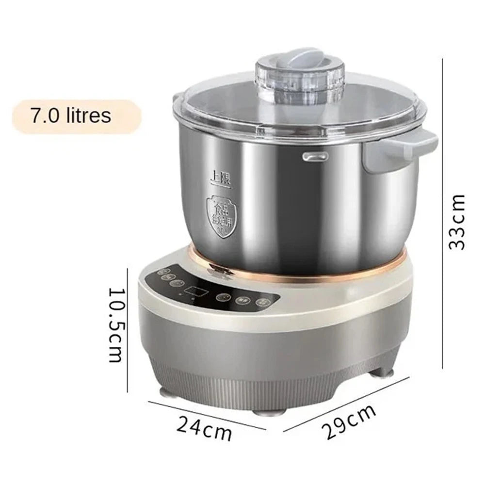 Pétrin Électrique 5L/7L – Fonction Fermentation 25-38°C, Mixeur à Pâte