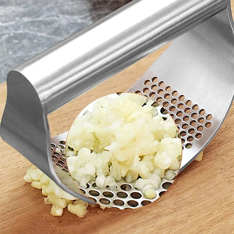 Presse-Ail Inox Premium – Manuel, Ergonomique &amp; Facile à Nettoyer