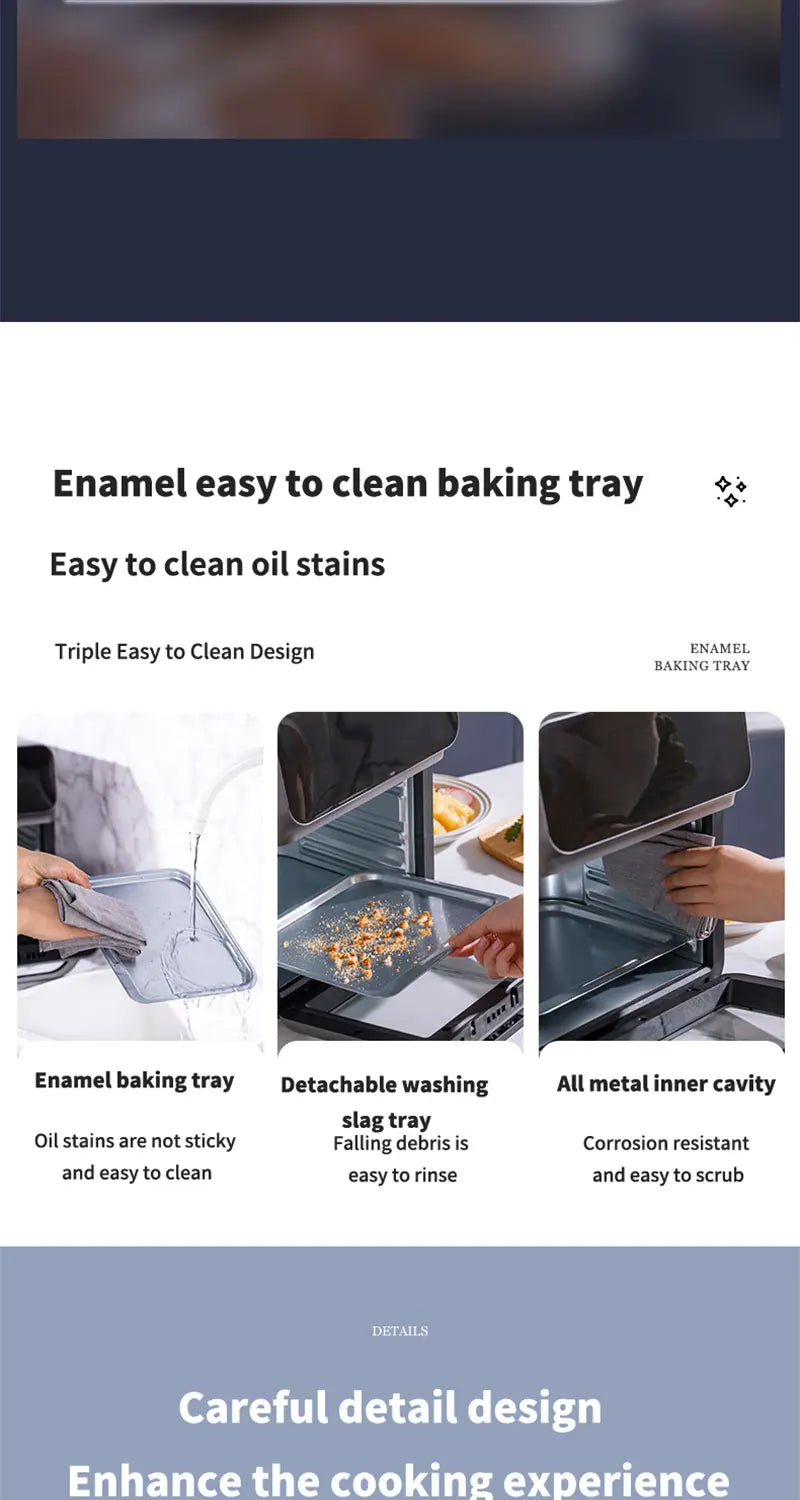 Friteuse à Air 10L – Grande Capacité, Cuisson 360°, Sans Huile, Multifonction
