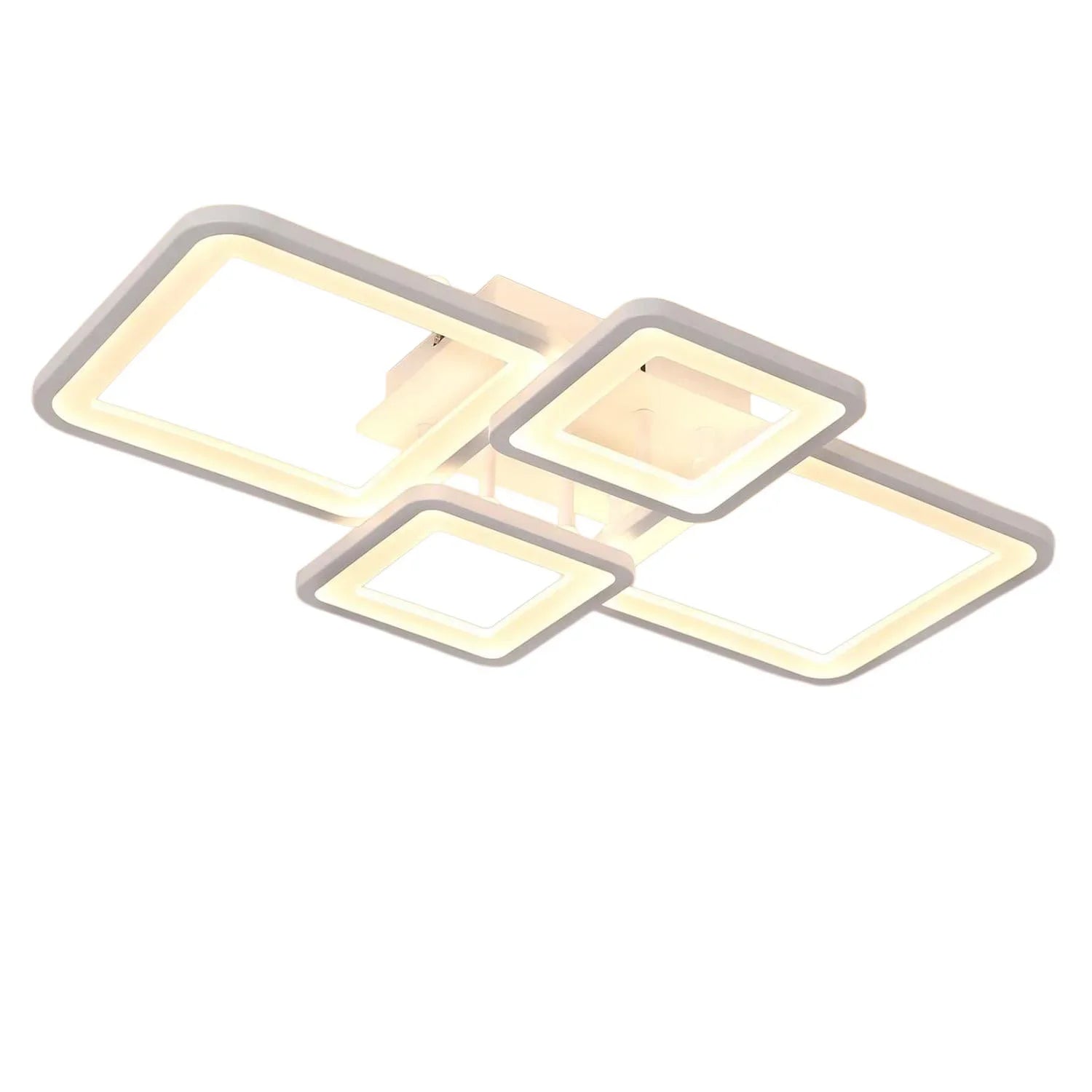 Plafonnier LED 54W avec Télécommande – Lumière Tricolore Dimmable – Salon, Chambre &amp; Cuisine