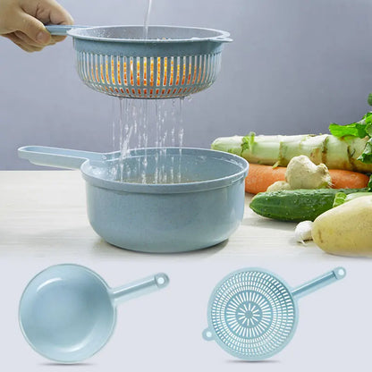 Coupe‑Légumes Multifonction 6‑en‑1 – Mandoline &amp; Râpe Manuelle – Accessoire de Cuisine