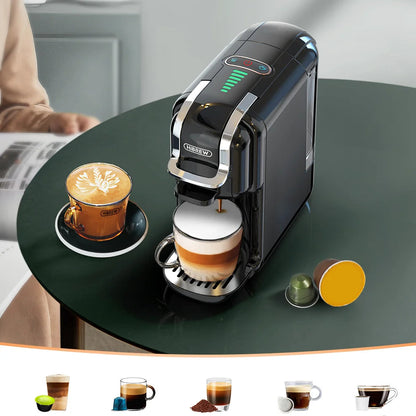 HiBREW 5-in-1 Multi-Capsule Coffee Machine – Hot &amp; Cold, 20 Bar, Espresso &amp; Cappuccino