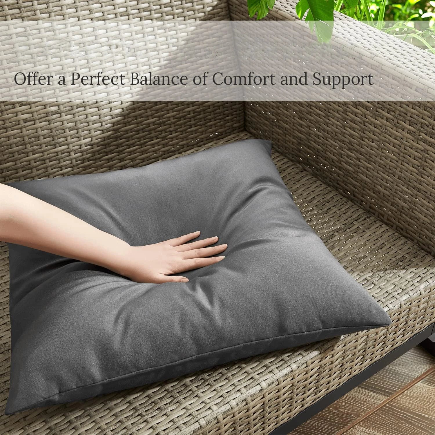 Housse de Coussin Imperméable Intérieur &amp; Extérieur – 5 Coloris | 5 Tailles