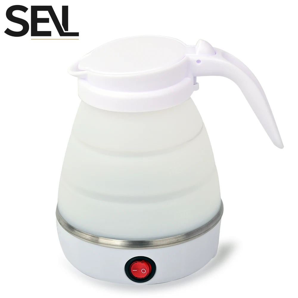 Bouilloire Électrique Pliable 0,6L – Portable, Voyage &amp; Maison, Silicone Haute Résistance