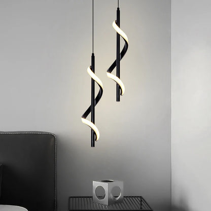 Suspension LED Industrielle Noire – Luminaire Pendentif Métal | Modern Pendant Light