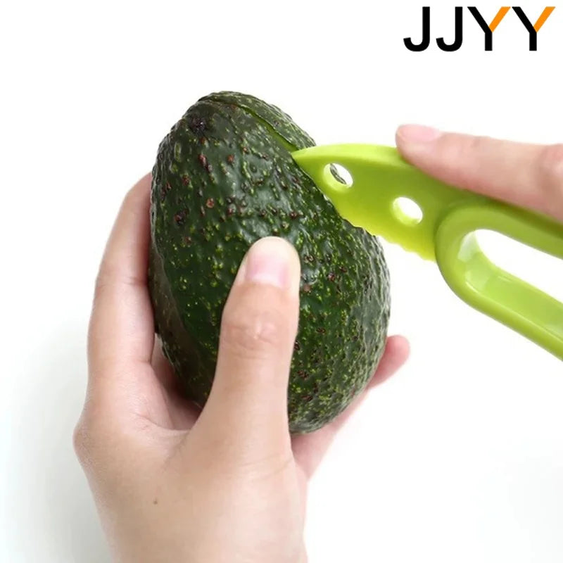 Coupe-Avocat 3-en-1 🥑 | Trancheur, Dénoyauteur &amp; Éplucheur – Plastique Alimentaire