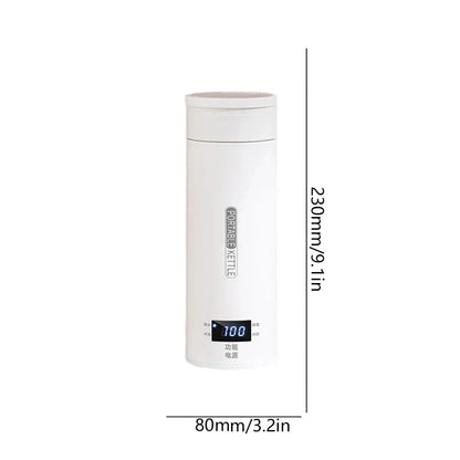 Bouilloire Électrique Portable HOMEFISH 450 ml – Chauffe‑Eau de Voyage, Anti‑Brûlure, Tasse Thermique