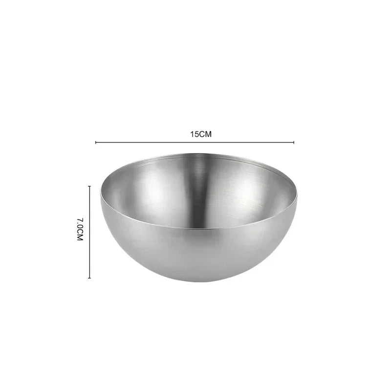Bol en Inox Doré &amp; Argenté – Style Coréen | 15, 20 ou 25 cm