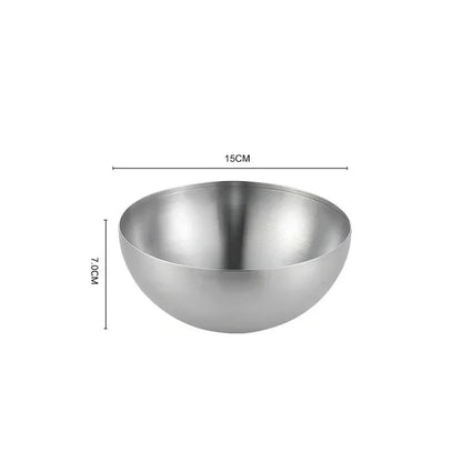 Bol en Inox Doré &amp; Argenté – Style Coréen | 15, 20 ou 25 cm