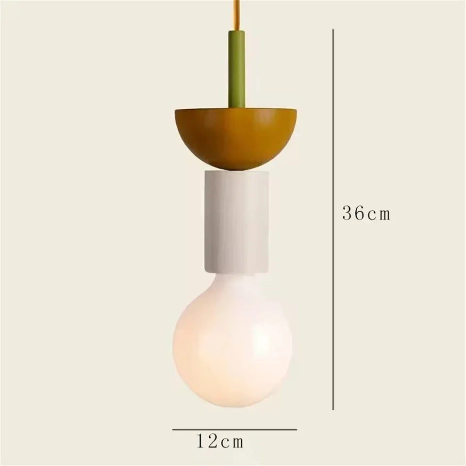 Suspension Bois Style Nordique – LED E27 Dimmable – 8 Formes – Salon, Chambre &amp; Restaurant