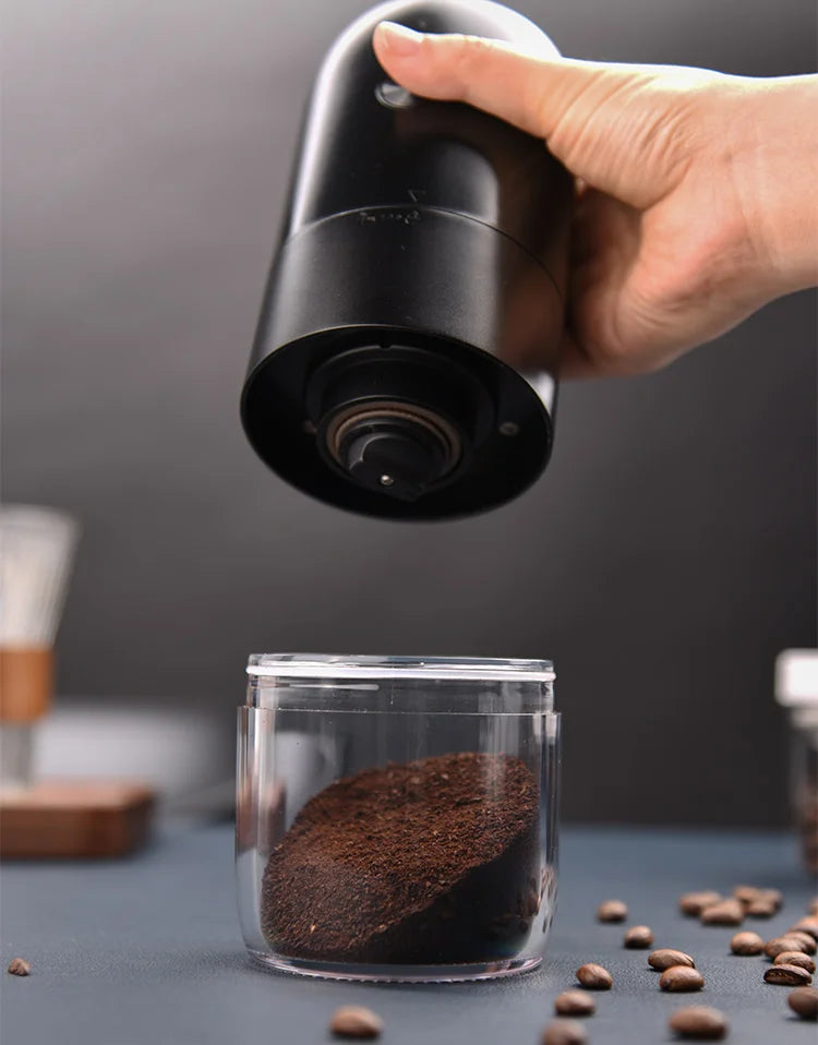 Moulin à Café Électrique Portable – Recharge USB‑C, Broyeur Grains &amp; Épices, 150W