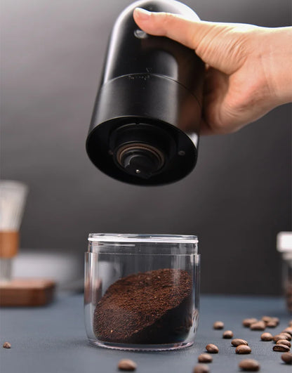 Moulin à Café Électrique Portable – Recharge USB‑C, Broyeur Grains &amp; Épices, 150W